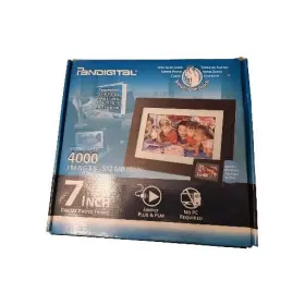 Pi70556av Pandigital 7 Inch Digital Photo Frame Stores 4000 Images 512 Mb Open Box #2
