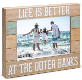 67478 Pavilion Gift Company - 5x7 Inch Self Standing Picture Frame Life Is Be