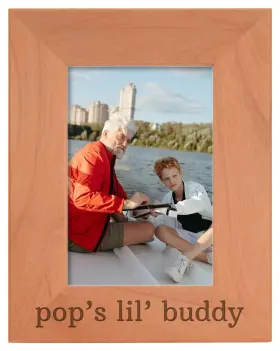 A-p-l-awf46-0172-v Personalized Gifts Grandpa Gift For Pops Lilft Buddy Grandson Natural Wood En