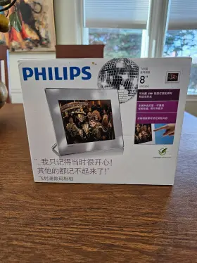 5208 Philips Phillips Digital Photo Frame 8 Inch Lcd Panel Spf With White