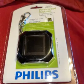 Philips 609585180376 Black Personalized Digital Key Chain 1.5 Inch