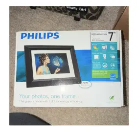 Spf107c Philips 7in Led Digital Photo Frame 16 9 512mb Usb Wall Mount