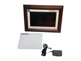 Spf3402s Philips Spf3402s/g7 10d Dpf 10.1 Inch Led Mahogany Wood Picture Frame Wall Digital Photo Panel #3
