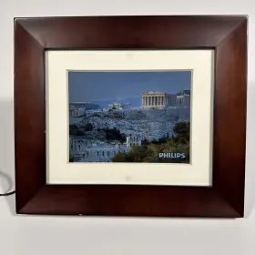 Spf3408t Philips Digital Photo Frame 8 Inch Lcd Panel Brown Wood Spf3408t/g7