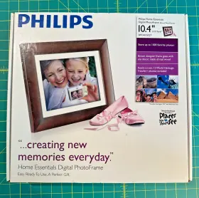 Spf3410 Philips 10.4 Inch Digital Photo Mocha Wood Frame Spf3410/g7. Brand New