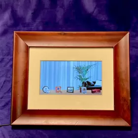 Spf3470t Philips Spf3470t/g7 7 Inch Digital Photo Frame Lcd Panel Brown Wood Works #3