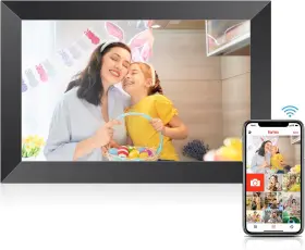 Photo Frame Electronic 445042911953 Frameo 10.1 Inch Wifi Digital Picture Quick-easy Setup Fr