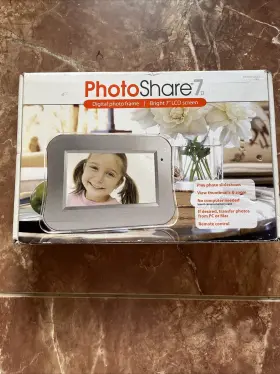 Photoco 015975809404 Photo Share 7 Digital Frame Complete New With All Components
