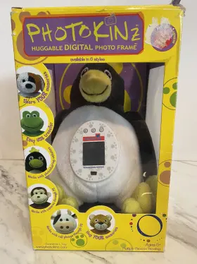 Photokinz 697696200069 Huggable Digital Photo Frame Percy The Penguin - New Old Stock 2007