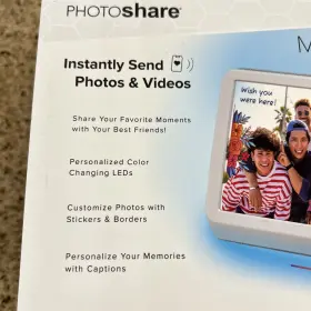 Fml07wl Photoshare My Luma 7 Inch White Lightning Wifi Smart Frame New In Box #2