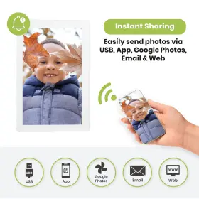 Photospring 856394008210 10in Wifi Digital Picture Frame Email Family Photos To The Or By App #3