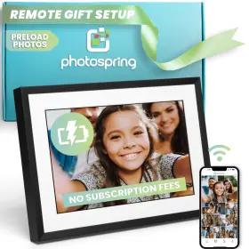Psf-101-blk Photospring View 10 Inch Battery Wifi Digital Picture Frame Send Photos By