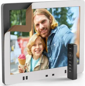 Pix-star 445020213246 15-inch Digital Photo Frame Skin In White New Brand Product