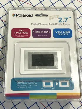 543482 Polaroid Digital Photo Frame 2.7 Inch Inches Pocket/desktop New