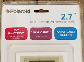 Polaroid 543482760832 New 2.7 Inch Mini Digital Photo Frame Desktop/pocket 60 Photos Sealed Nos #2