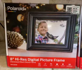 Polaroid 850007977108 2- 8 Inch Digital Photo Frame Distressed Black And Ivory Wood Tone Frames - #2