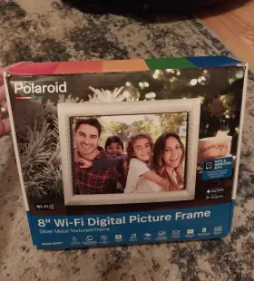 Polaroid 850007977139 8 Inch Wifi Digital Photo Frame Textured Metal - Silver Works Perfectly