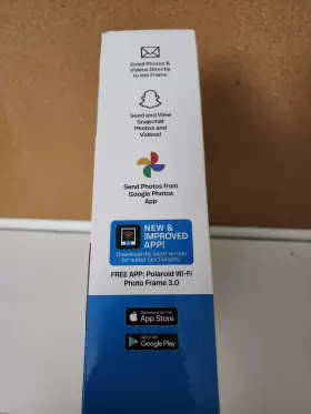 Polaroid 850007977146 8 Inch Wifi Digital Photo Frame Distressed Wood - Brand New In Box #3