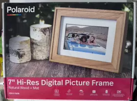 Pdfx-750n Polaroid 88516017 7 Inch Hi-res Digital Picture Frame Natural Wood Mat - Open Box