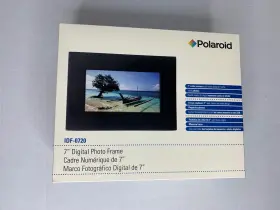 Idf-0720 Polaroid 7 Inch Digital Photo Frame Black Includes Stand Remote Power Cord