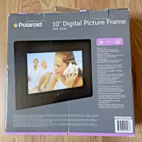 Pdf-1040 Polaroid Nib Digital Picture Frame 10 Inch 2 Gb Memory Card Photos New #2