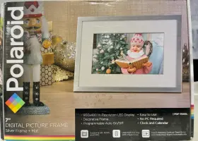 Pdf-700sl Polaroid Digital Picture Frame 7 Inch Screen Silver Mat