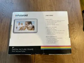 Pdf-750st Polaroid 7 Inch Digital Picture Silver Textured Frame Hi-resolution Dig Led Screen #2