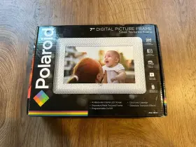 Pdf-750st Polaroid 7 Inch Digital Picture Silver Textured Frame Hi-resolution Dig Led Screen