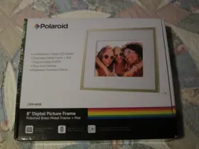 Pdf-800b Polaroid 8 Inch Digital Picture Frame - Polished Brass Metal New