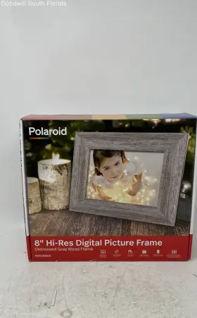 Pdfx-800dg Polaroid Distressed Gray Wood 8ftft Hi-res Digital Picture Frame Not Tested In Box