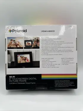 Pdwv-800cd Polaroid 8 Inch Wifi Digital Touchscreen Photo Frame - Distressed Wood #2