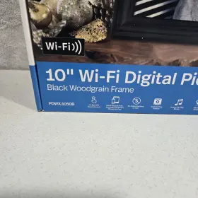 Pdwx-1050b Polaroid 10 Inch Wi-fi Digital Picture Frame Black Woodgrain Touchscreen New &sealed #2