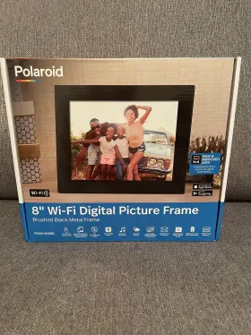 Pdwx-800bb Polaroid Pdwx-800b 8ftft Wi-fi Digital Photo Frame - Metal Black New/sealed
