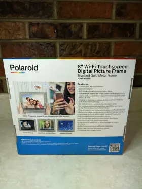 Pdwx-800bg Polaroid New 8 Inch Wifi Digital Picture Frame Sealed Brushed Gold Metal #2