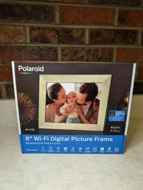 Pdwx-800bg Polaroid New 8 Inch Wifi Digital Picture Frame Sealed Brushed Gold Metal