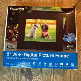 Pdwx-800cd Polaroid 8in Wifi Digital Picture Frame Distressed Wood Pdwx800cd New Open Box