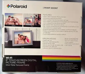 Pdwx-800nt Polaroid 8 Inch Wi-fi Touchscreen Digital Silver Textured Picture Frame #2