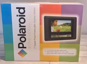 Xsa-00770s Polaroid Simplicity 7 Inch Digital Photo Frame Weather Station
