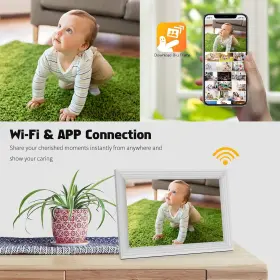 Pf100 Pritom 726084027480 Wifi Digital Photo Frame - 10.1 Inch Picture Hd Ips Touch S #3