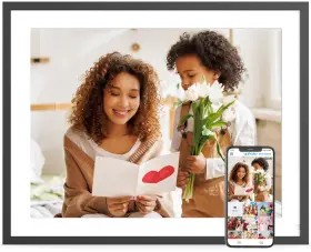 Pwosun 607601289188 17 Inch Digital Photo Frame Large-digital-picture-frame - 32gb Touchscreen Displa