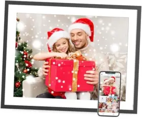 Pwosun-17ihd-32gb-dwf Pwosun Digital Picture Frame 17 Inch Large-digital-photo-frame - Smart Dual-wifi