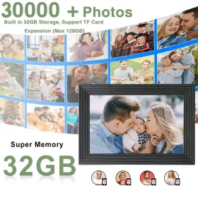 Qcrea 732122148239 Frameo 10.1 Inch Smart Wifi Digital Photo Frame 1280x800 Ips Lcd Touch Screen #3