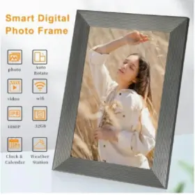 X003zcsgtd Qcrea 10.1 Inch Wifi Digital Photo Frame - 1080p Ips 32gb Storage Frameo App