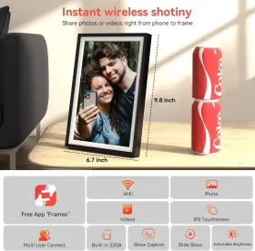 Qc-j1008 Qocen Frameo Digital Photo Frame 10.1 Inch Wifi Picture With 1280x80 #3