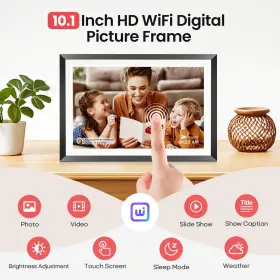 Rca 198715009378 10.1 Inch Wifi Digital Picture Frame Electronic Photo Frames 32gb Storage H #3