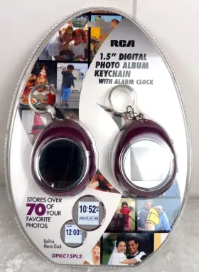 Dpkc15pl2 Rca 1.5 Inch Digital Photo Album Keychain With Alarm Clock