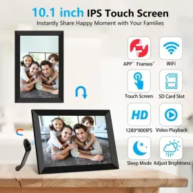 Reumar 742579372613 10.1 Inch Wifi Digital Photo Frame Built In 16gb Memory 1280x800 Ips Lcd Tou #2