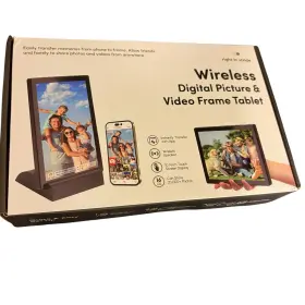 Right In Stride 810479026650 10.1 Inch Wifi Digital Picture Frame 16gb Touch Screen Frameo App Sealed