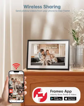 Ep1001 Roxicosly 10.1 Inch Wifi Digital Picture Frame 1280x800 Hd Touchscreen 32gb White And Black #2