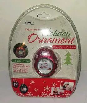 Pf11 Royal 022447293395 Digital Photo Holiday Ornament Lcd Display Stores Up To 56 Photos #2
